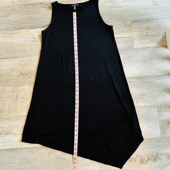 Eileen Fisher Sleeveless Asymmetrical Midi Dress in Black (size S) - Picture 11 of 12